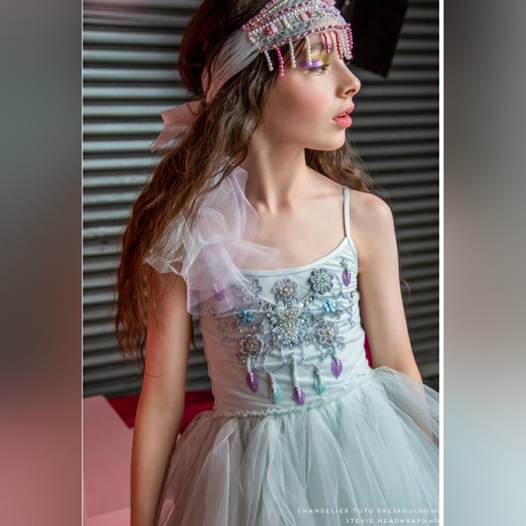 TTDM tutu du monde tulle ruffle long dress 8 9 10 11 - Picture 5 of 6